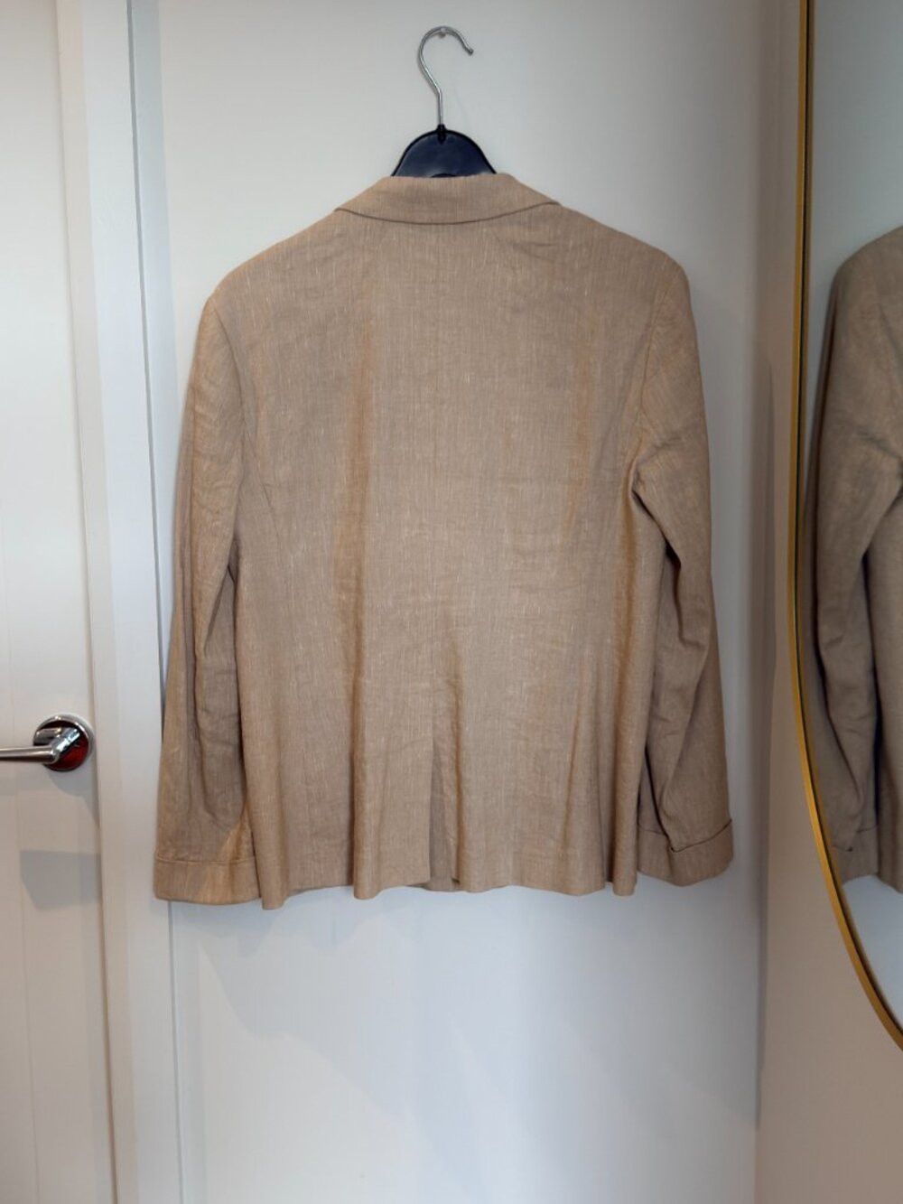 J CREW - Womens - Linen Scalloped Blazer - Size 14 - Picture 6 of 7